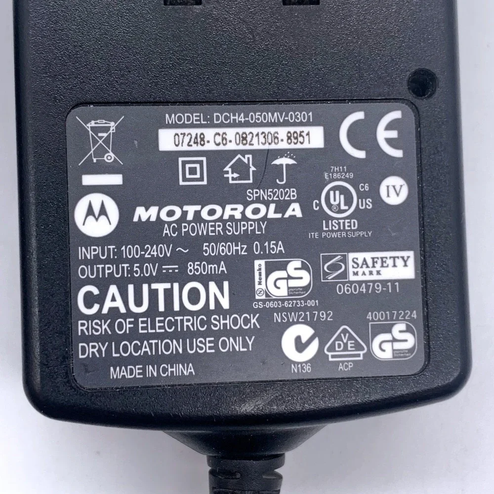 Motorola Mini-USB Wall Charger 2 Pack OEM DCH4-050MV-0301 FMP5202A 5V 850mA